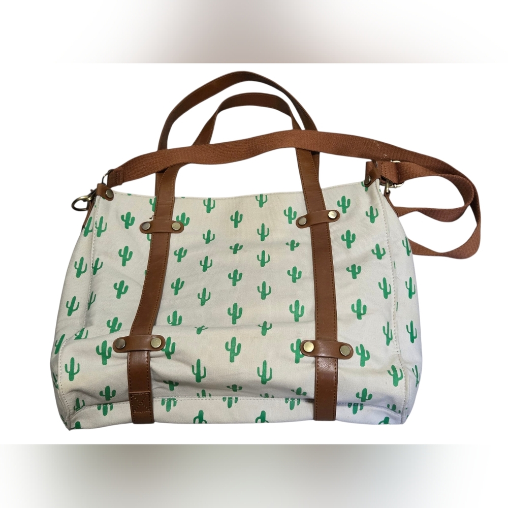ModCloth Camp Director Tote in Cactus With Shoulder Strap - Picture 2 of 8